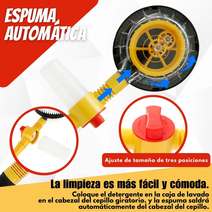 TURBO SHINE® CEPILLO DE LAVADO AUTOMATICO PORTABLE | AHORRO DE AGUA