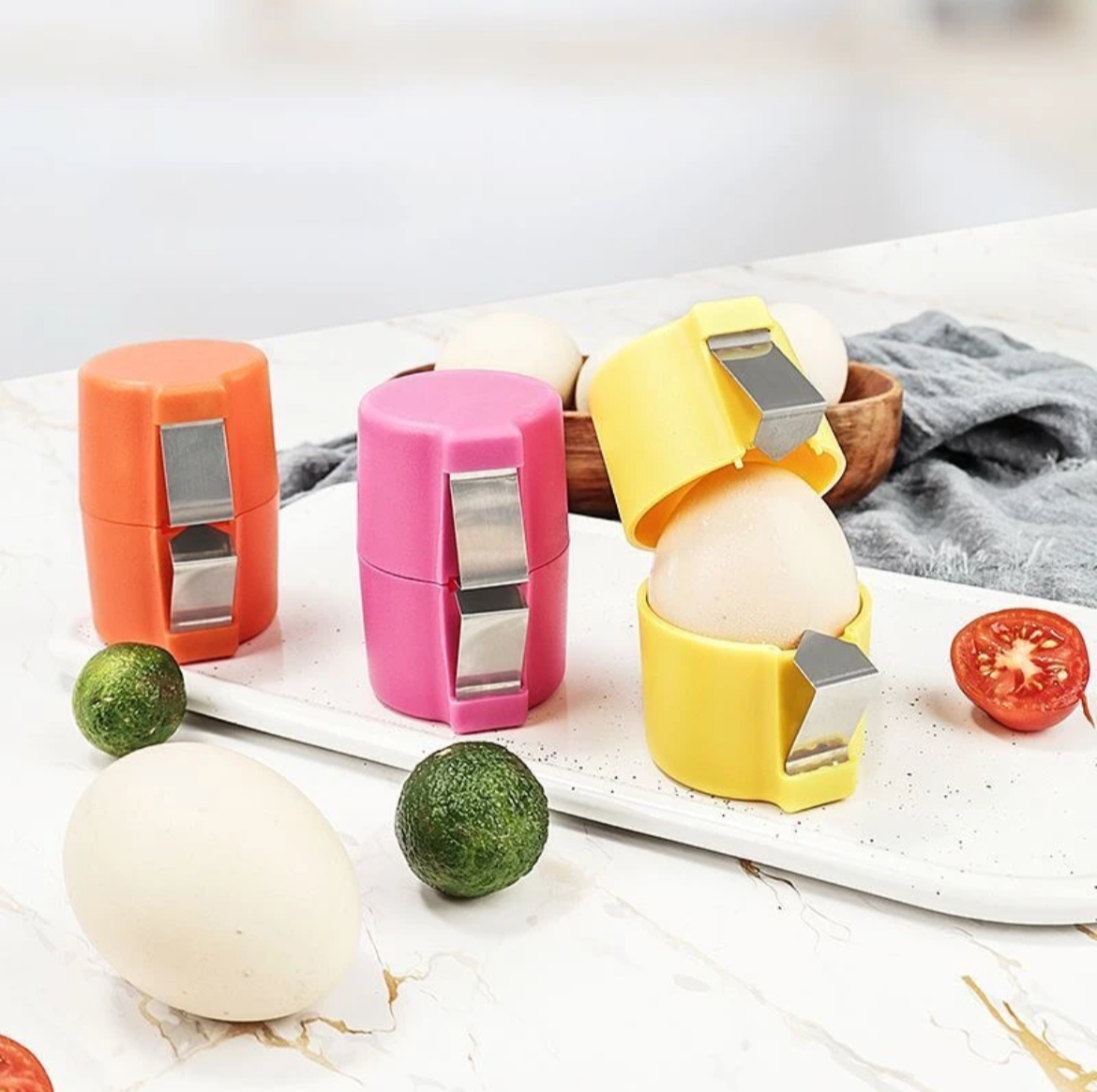 COMBO 3 x 1 Easy Egg Cracker™ Rompe huevos de forma facil y rápida