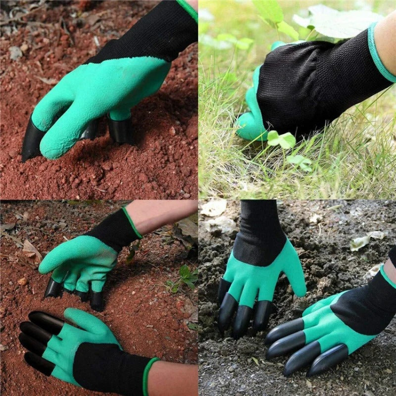 Guantes de Jardinería Green Thumb™ Guantes Universales con Garras para Cavar, Plantar y Deshierbar