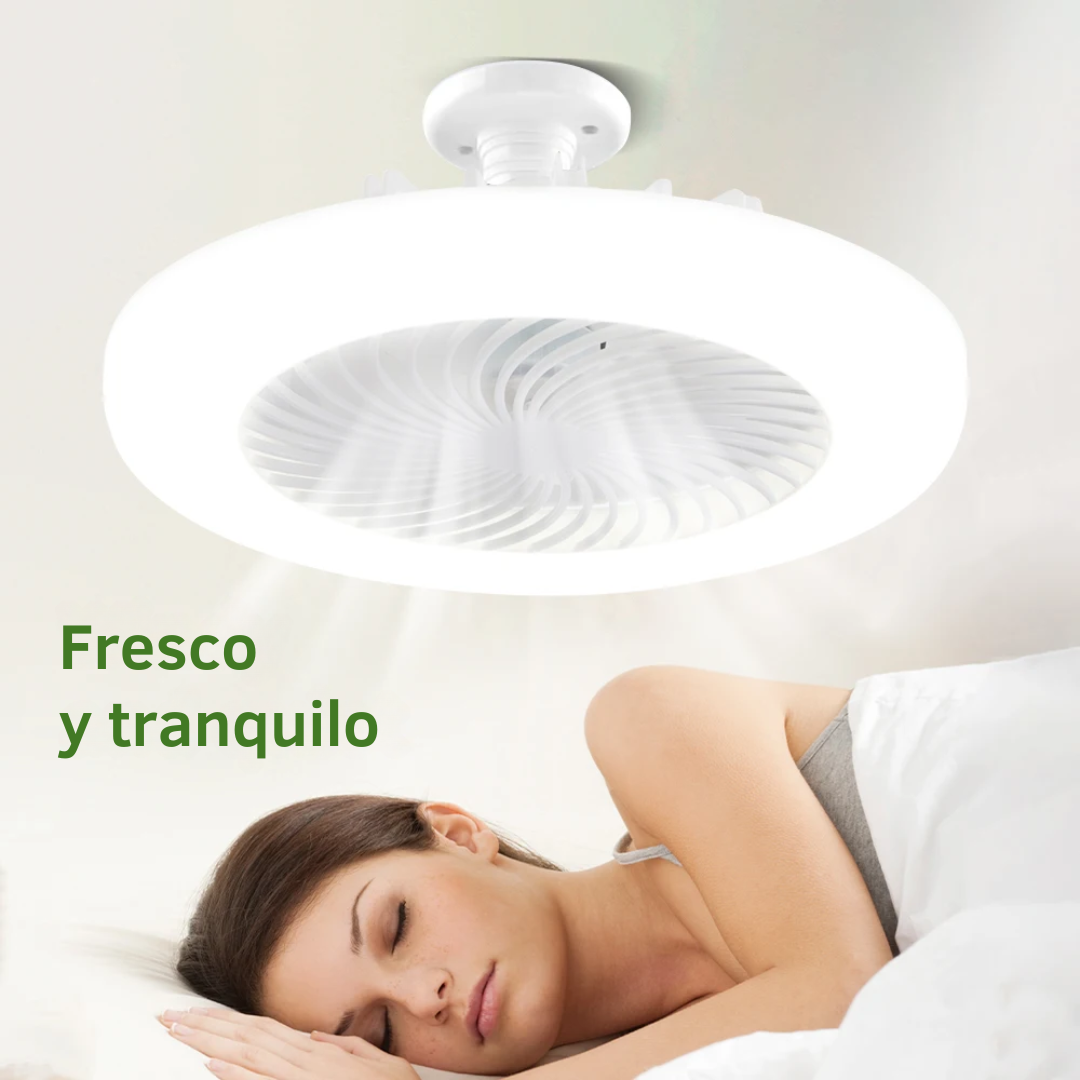 2x1 SamartFan™ Bombillo Ventilador AHORRADOR de ENERGIA con control Inalámbrico