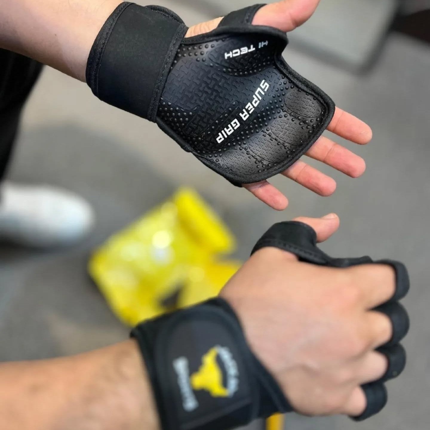 Gants GripForce™ TitanFit – Máximo agarre, protección total y muñeca fuerte