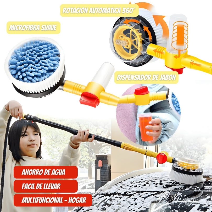 TURBO SHINE® CEPILLO DE LAVADO AUTOMATICO PORTABLE | AHORRO DE AGUA