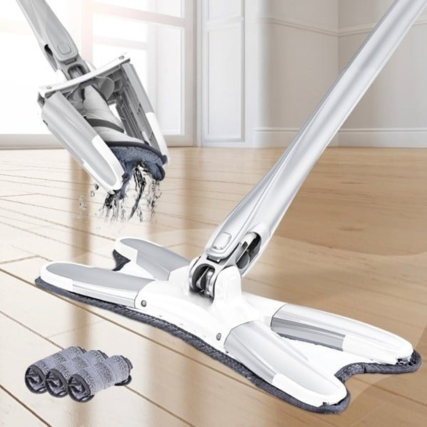 X-MOP® MOPA MANOS LIBRES PARA LIMPIAR SUPERFICIES Y SUELOS