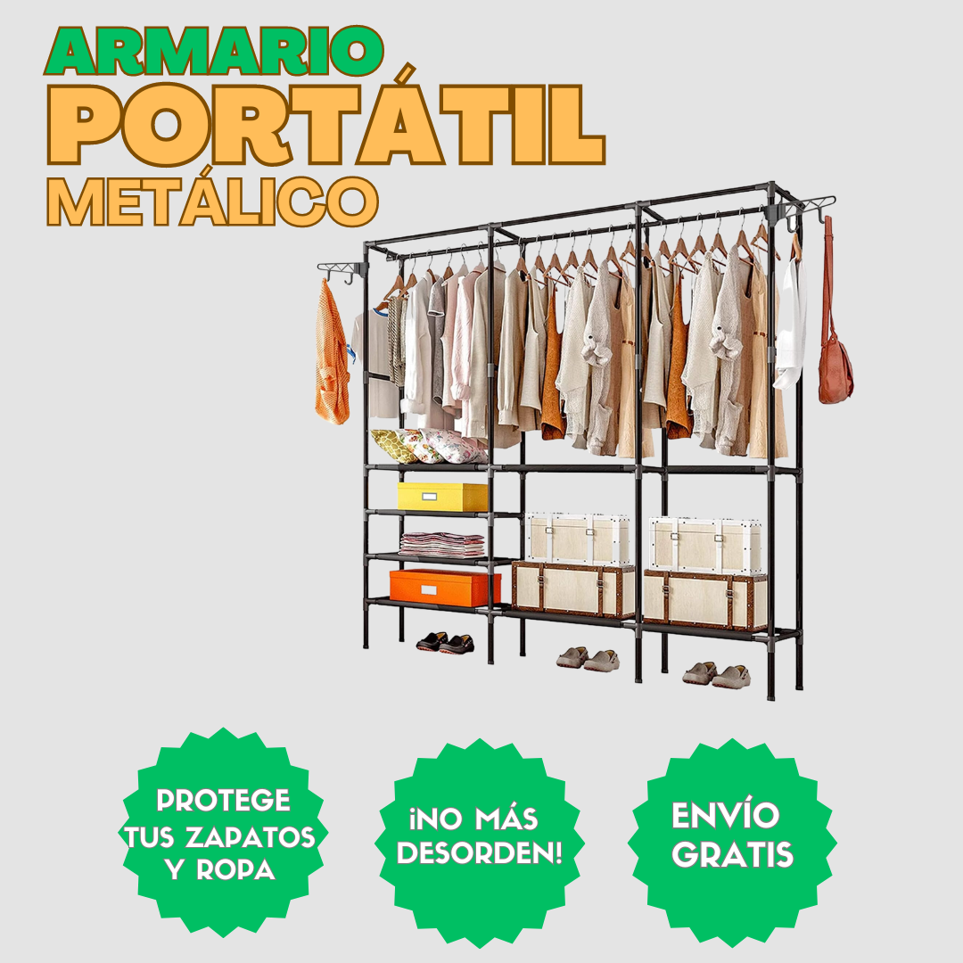 Closet portátil AMPLIO Y ELEGANTE + Envío Gratis