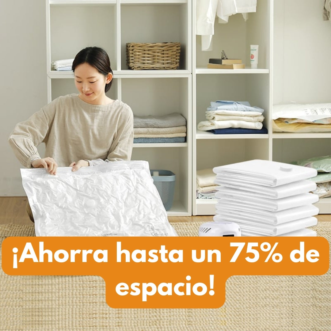 PACK 3 Bolsas de compresión al vacío eléctricas duraderas