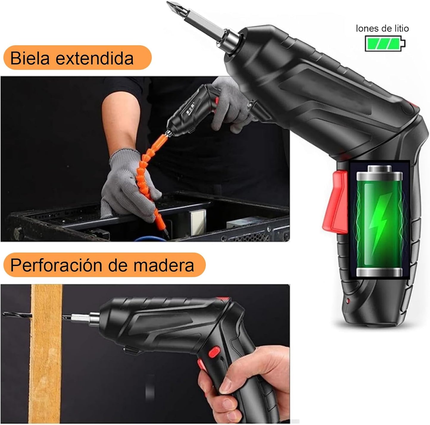 SpinMaster Pro® Destornillador y atornillador electrico - Inalambrico