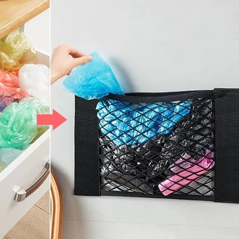 PACK 3 Bolsas de Malla para Almacenamiento de Bolsas de Plástico