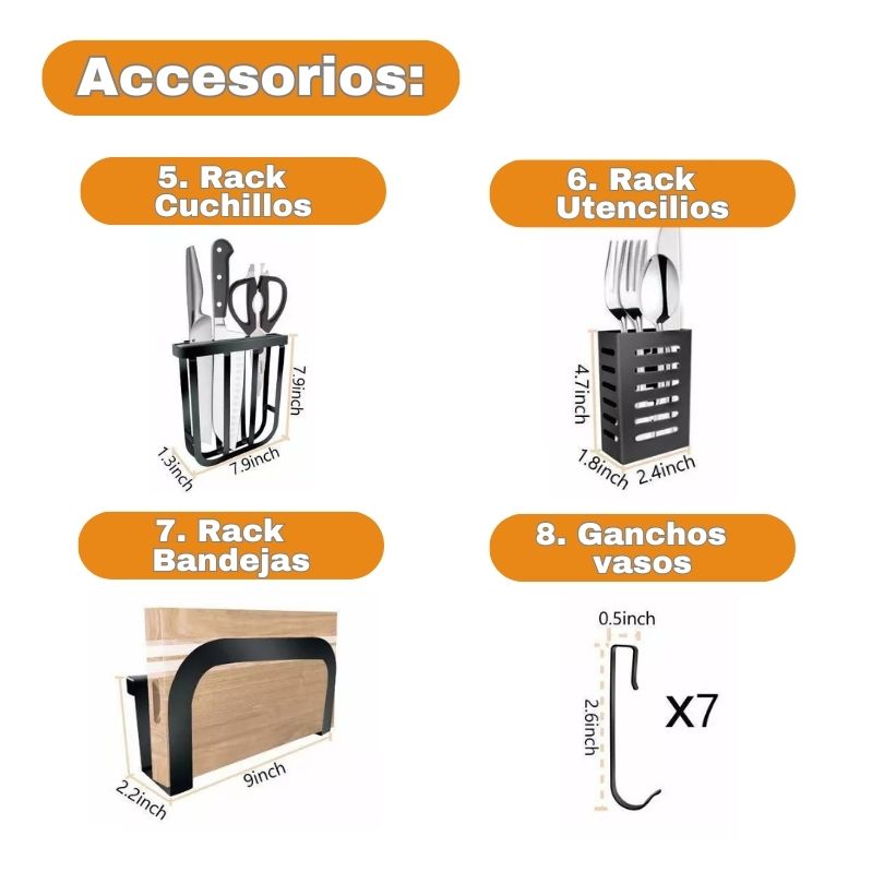 Quick Rack® | ANTIOXIDO | ACERO INOXIDABLE | CERTIFICADO