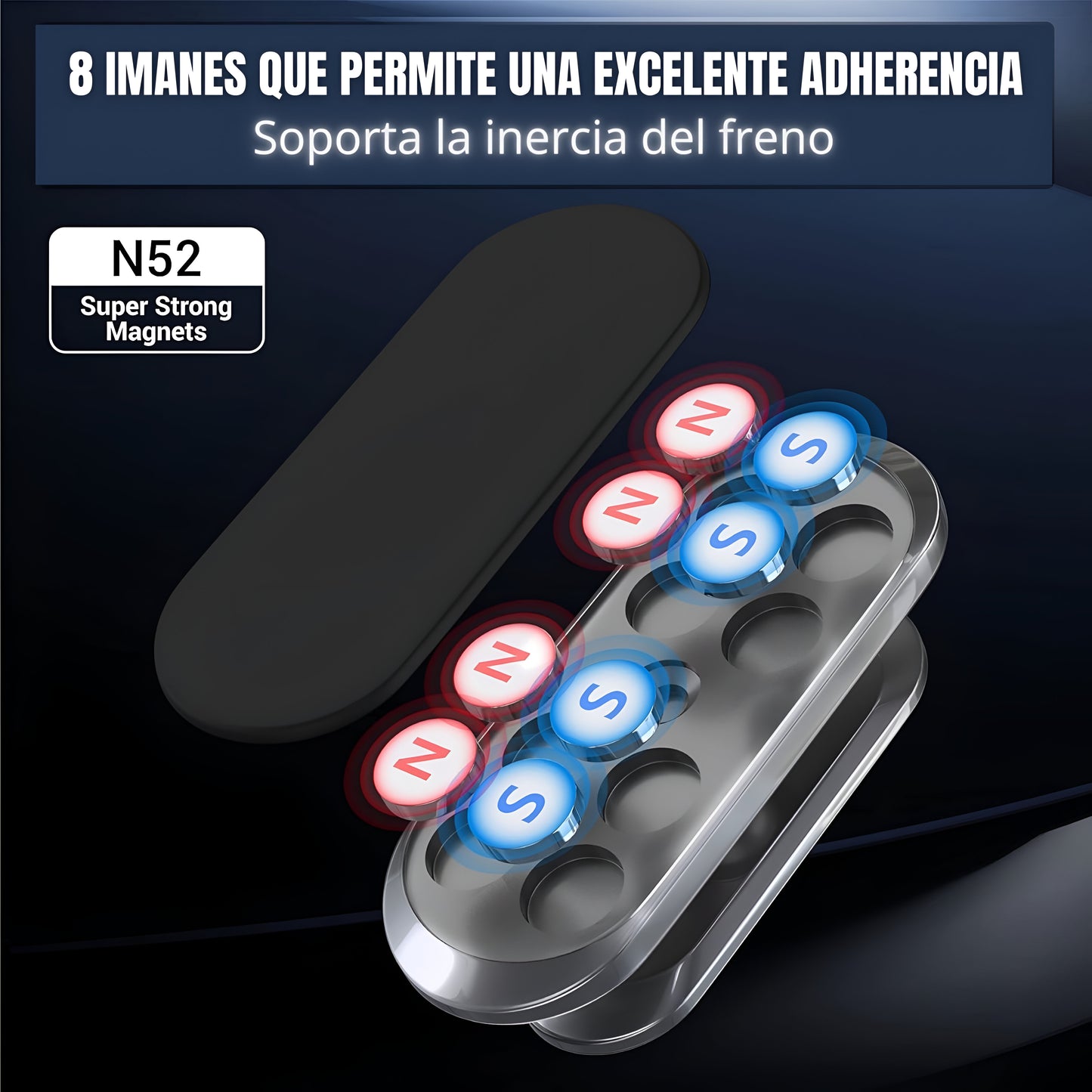 Magnet Mate® soporte ultra adherente para celulares con diseño elegante