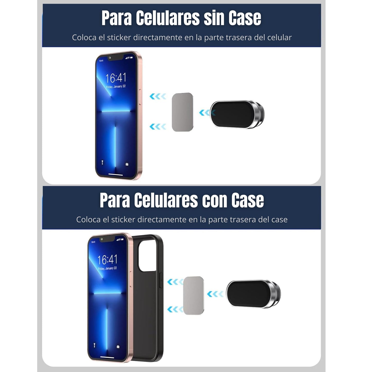 Magnet Mate® soporte ultra adherente para celulares con diseño elegante