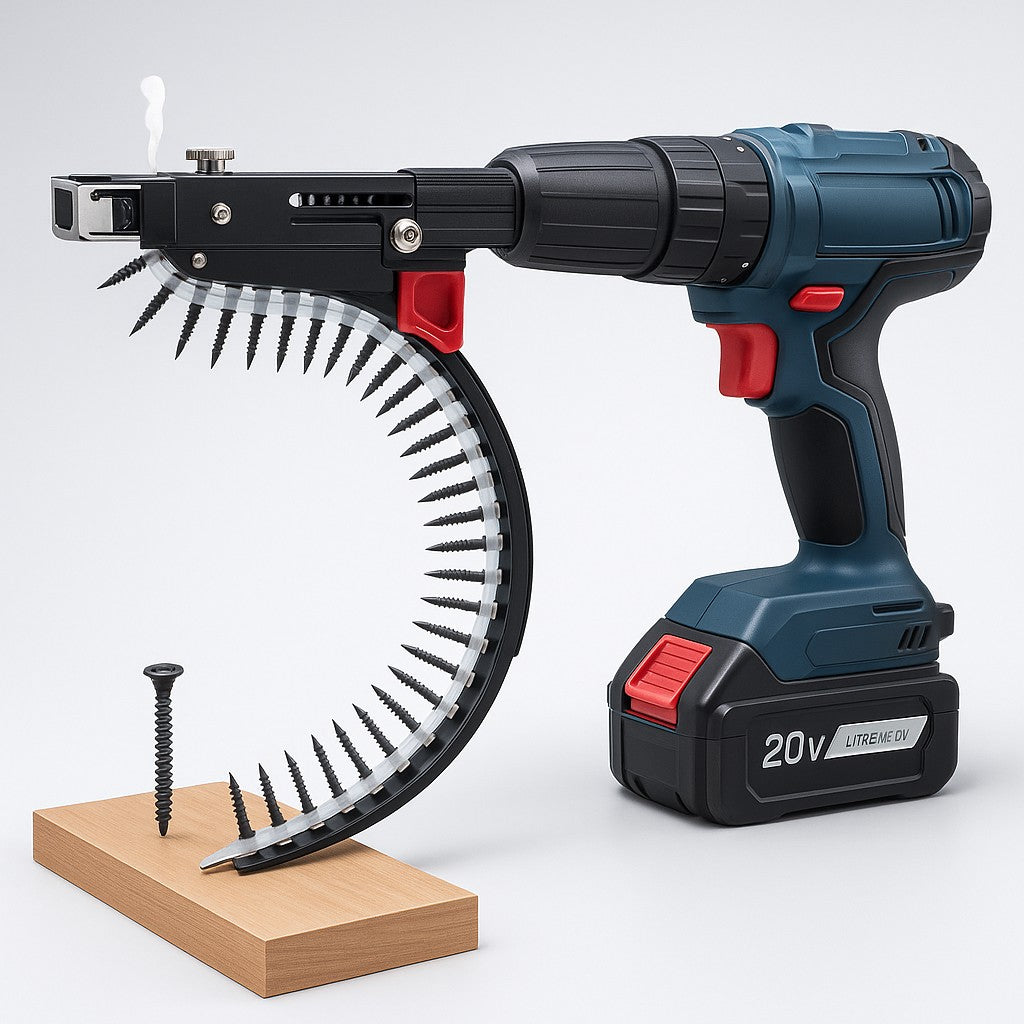 ScrewAuto™ Adaptador de Atornillado Automático + tira de 50 tornillos