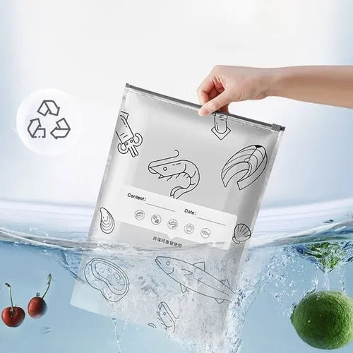 PACK 10 Bolsas Reutilizables De Aluminio Flowoon NA‑1: Conserva Frescura, Ahorra Y Protege El Planeta