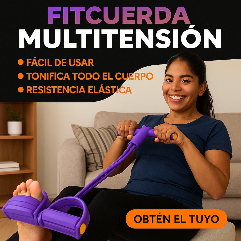 FitPower™ Tensor Multifuncional Cuerda de resistencia Inteligente con pedal de tracción