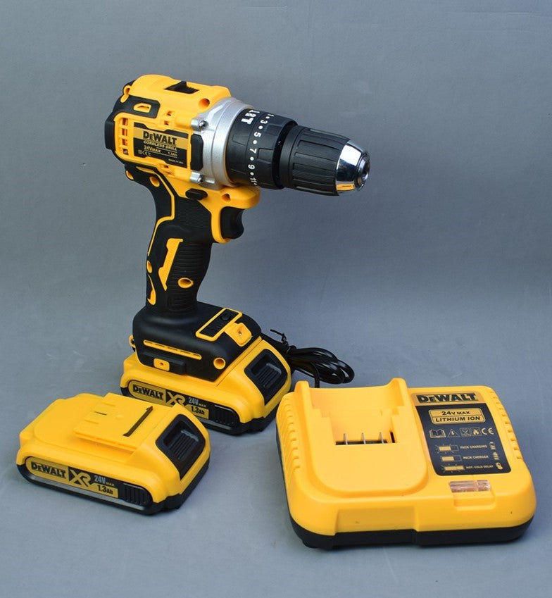 Controlador de impacto Dewalt 26v+ 2 Baterias + Carga Inalambrica + Kit completo de brocas + Polichador GRATIS