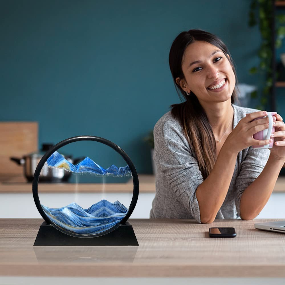 Reloj de arena liquido para la paz y abundancia