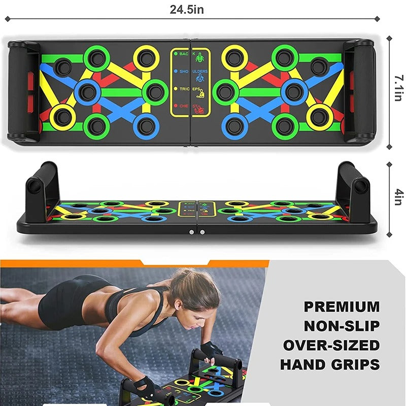 MaxPush™ Tabla 9 en 1  + eBook Guia Rutina de Ejercicios