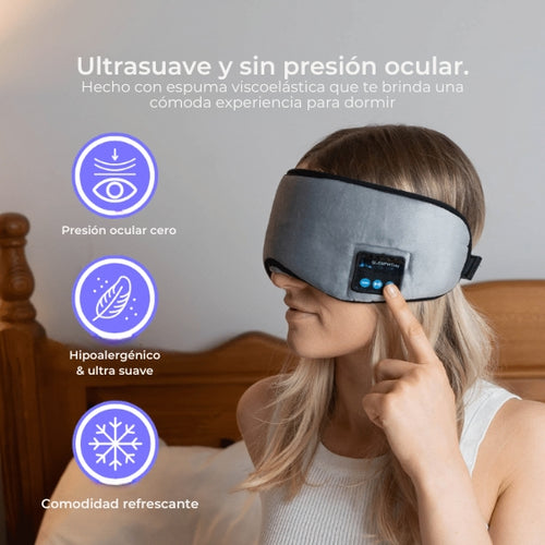 Enjoying™ Mascara para dormir con bluetooth