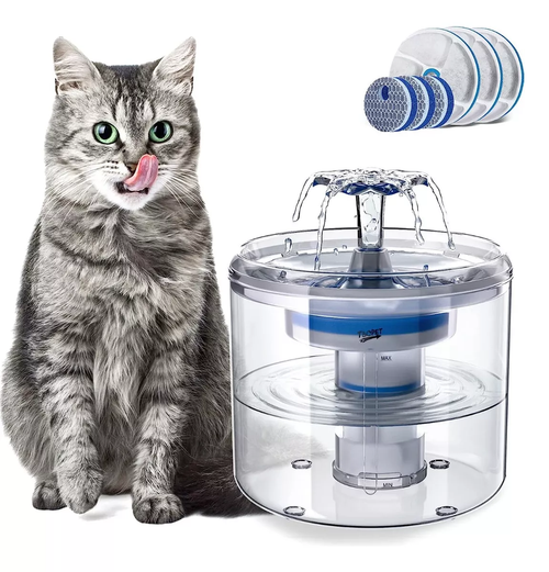 Fuente con sensor automático y purificador de agua™ l Gatos y Perros