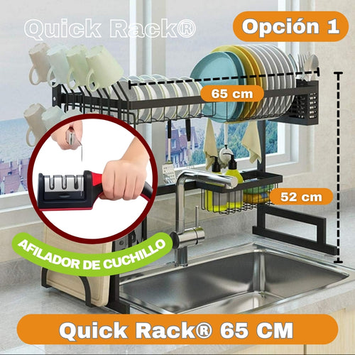 Quick Rack® + Afildor de cuchullos profesional | Calidad mejorada