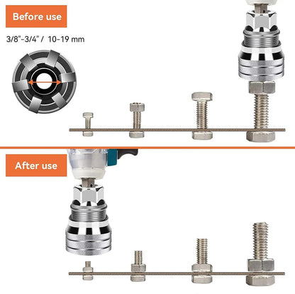 FlexiGrip™ Llave Universal Alemana Adaptable a Cualquier Tuerca o Tornillo + Adaptador de taladro