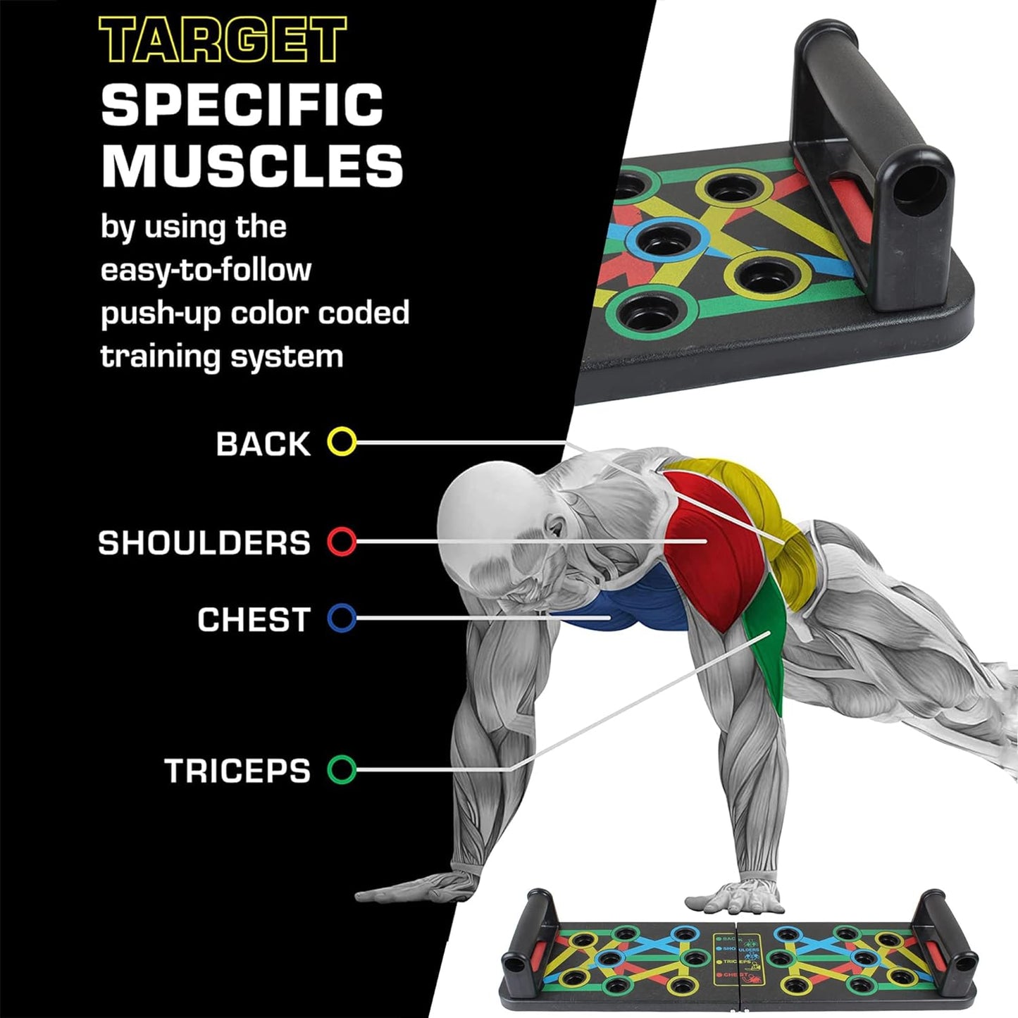 MaxPush™ Tabla 9 en 1  + eBook Guia Rutina de Ejercicios