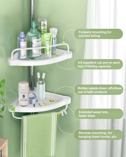 ORGANIZADOR ESQUINERO PARA BAÑO | EN ACERO