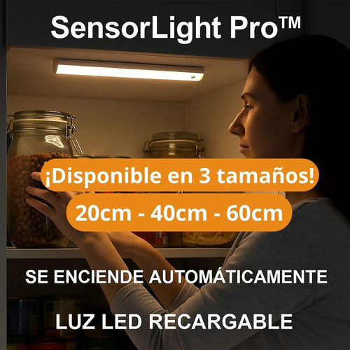 SensorLight Pro™ – Luz LED Recargable con Sensor Inteligente 20cm - 40cm - 60cm
