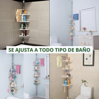 ORGANIZADOR ESQUINERO PARA BAÑO | EN ACERO
