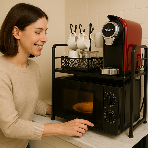 EstantePro® Soporte Multifuncional para Microondas y Cafetera