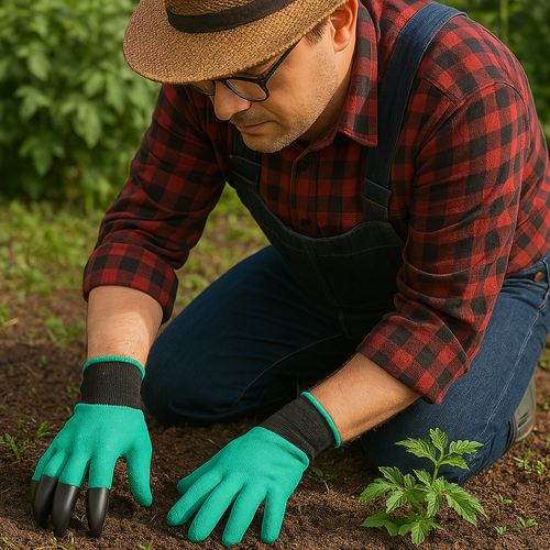 Guantes de Jardinería Green Thumb™ Guantes Universales  con Garras para Cavar, Plantar y Deshierbar