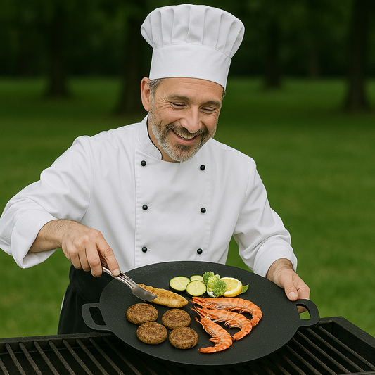 Plita Japoneză TENO1047™ Bandeja para Barbacoa Doméstica Cocina Sin que se Pegue en Ningún Lugar