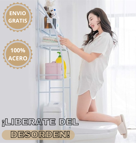 ESTANTE ORGANIZADOR PARA INODORO Y LAVADORA | ENVÍO GRATIS