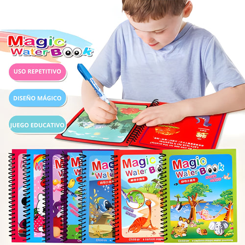 MagicWater® Pack 4 Libros educativos de agua