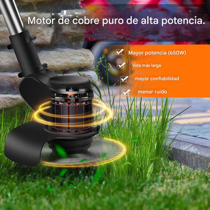 GroundMax Pro™ Cortadora de Césped Eléctrica de Alto Rendimiento 2 baterías de 48 V, 9 mas 2 accesorios