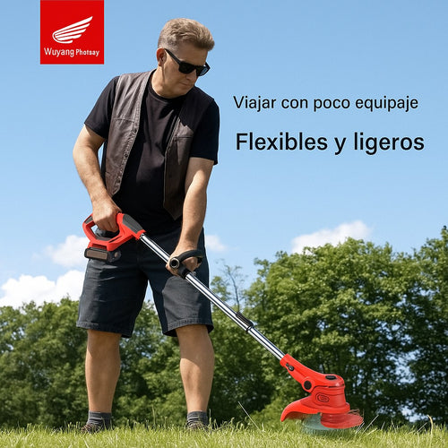 GroundMax Pro™ Cortadora de Césped Eléctrica de Alto Rendimiento 2 baterías de 48 V, 9 mas 2 accesorios