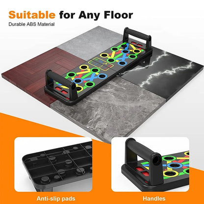 MaxPush™ Tabla 9 en 1  + eBook Guia Rutina de Ejercicios
