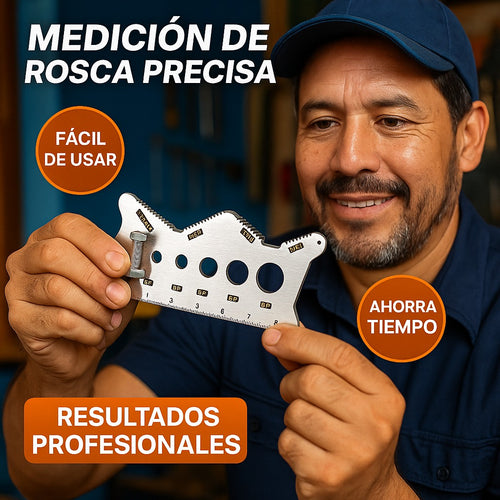 Tarjeta Medidora De Pernos 2 En 1 – Mide Tornillos Con Precisión Al Instante