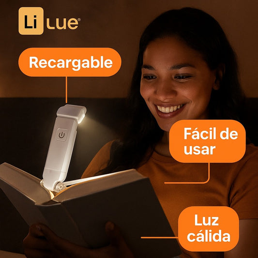 LumiMark™ – Luz LED de lectura 2 en 1 (Lámpara + Marcapáginas)