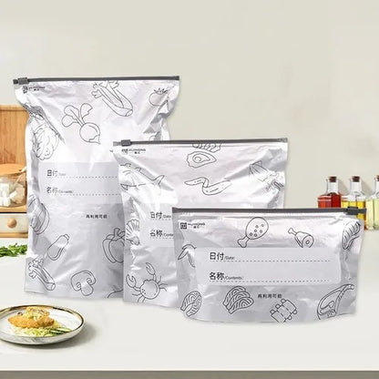 PACK  10  Bolsas Reutilizables De Aluminio Flowoon NA‑1:  Conserva Frescura, Ahorra Y Protege El Planeta