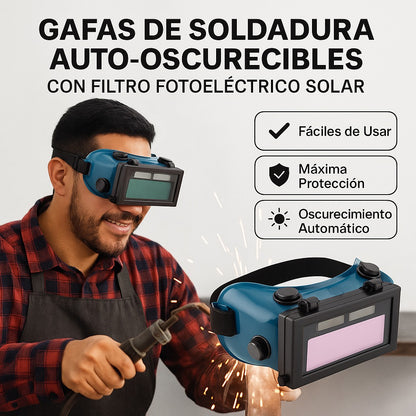 Gafas De Soldadura Auto-Oscurecibles Con Filtro Fotoeléctrico Solar