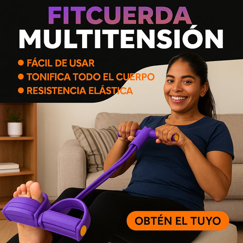 FitPower™ Tensor Multifuncional Cuerda de resistencia Inteligente con pedal de tracción