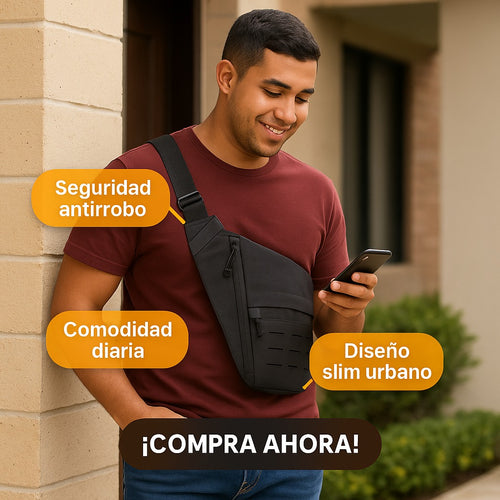 UrbanShield™ Bolso Cruzado Táctico Antirrobo Para Hombre – Comodidad Y Estilo En Un Solo Lugar