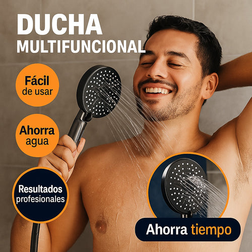 ZenShower™ con AquaPulse™ Technology 5 modos diseñados para relajarte y ahorrar agua al mismo tiempo.