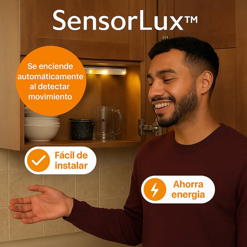 SensorLux™ con SmartMotion+™ y brillo automático: luz inteligente siempre que la necesites.