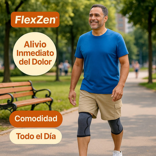 FlexZen™ – Soporte Inteligente Para Rodillas Que Brinda Alivio, Comodidad Y Movimiento Sin Dolor.