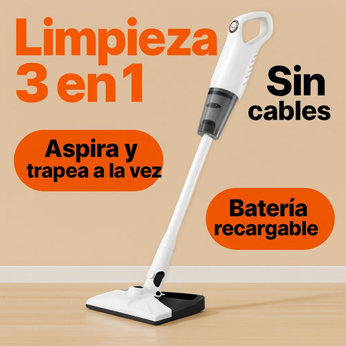 Cordless MO44™ Aspiradora de Limpieza Inteligente 3 en 1. Lava, Esteriliza