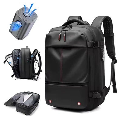 AirPack™ – Mochila de Compresión de Vacío Empaca El Triple Sin Llevar Más