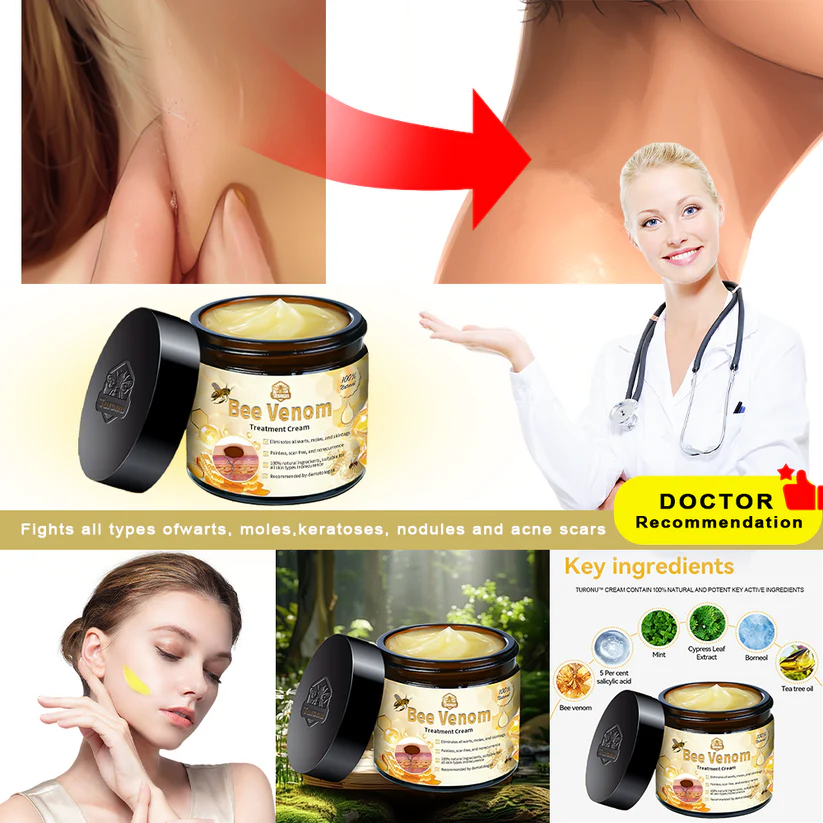 Crema para el tratamiento de la piel con veneno de abeja Turonu™ (aprobada por Health Canada)