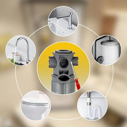 Sanifix™ – Llave Multifuncional 16 En 1 Para Cocina Y Baño desmontaje e instalación de grifo de lavabo de espuma, válvula de ángulo, válvula de agua universal.